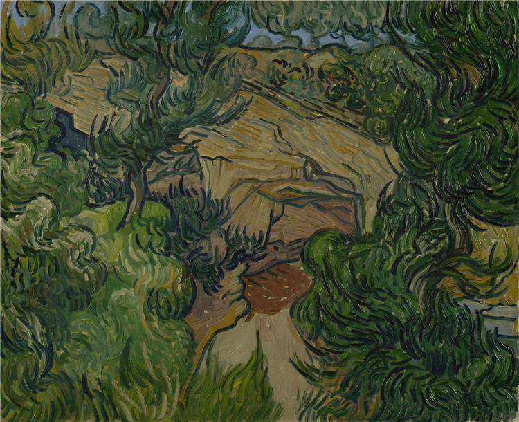 Entrance To A Quarry Sun Van Gogh Oil Painting